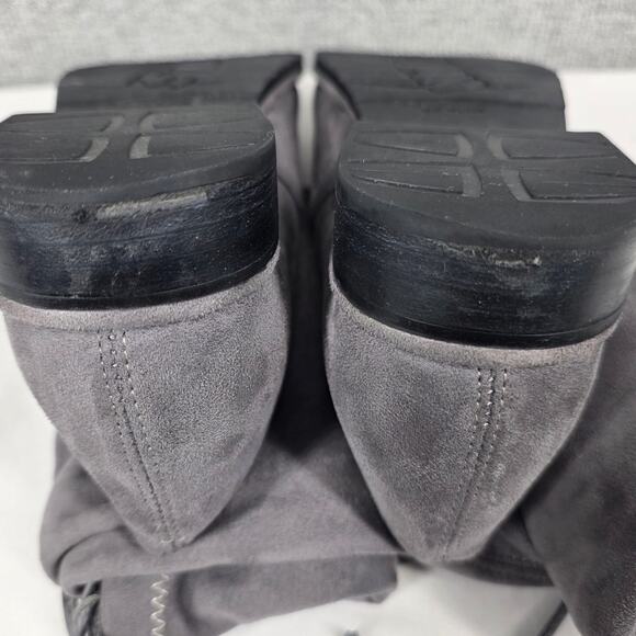 STUART WEITZMAN LOWLAND GRAY SUEDE OTK BOOTS SIZE 37 – RUSSELL & BROMLEY COLLAB - Picture 7 of 13